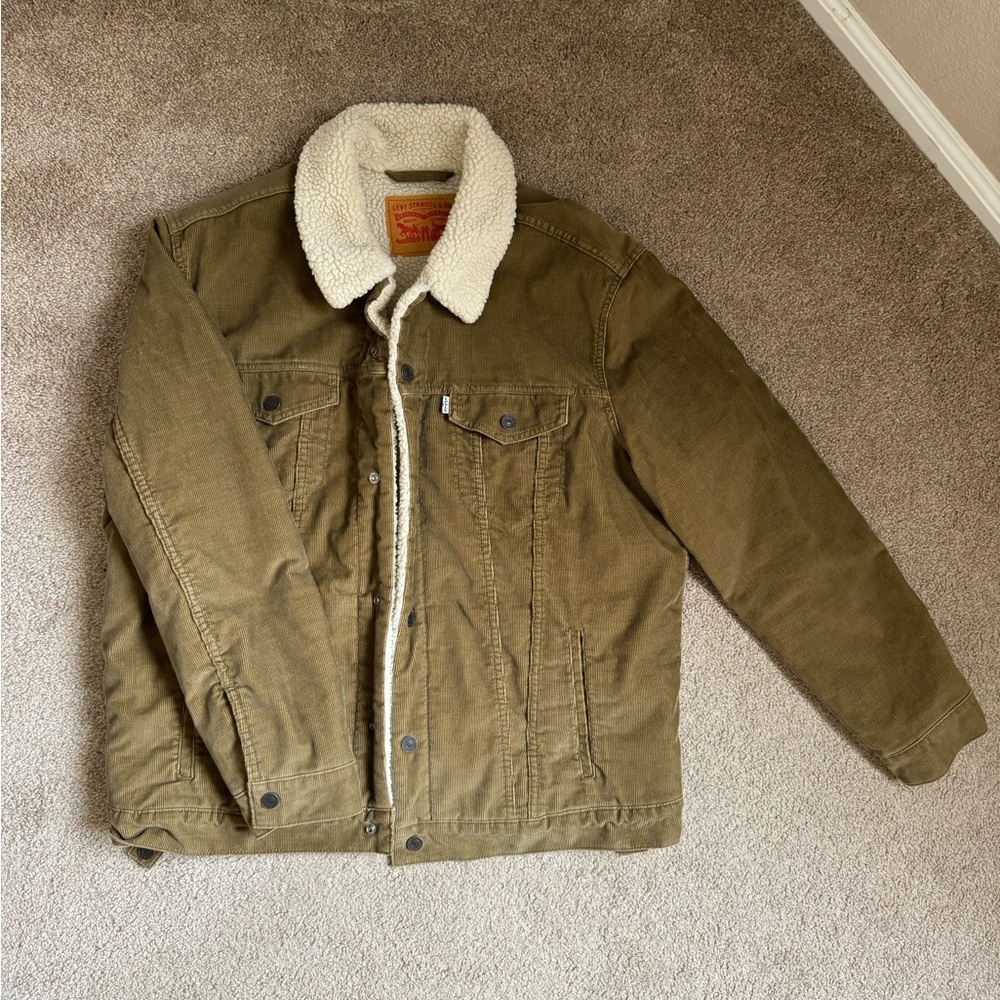 Levi’s Corduroy Jacket with Sherpa Lining Size XXL